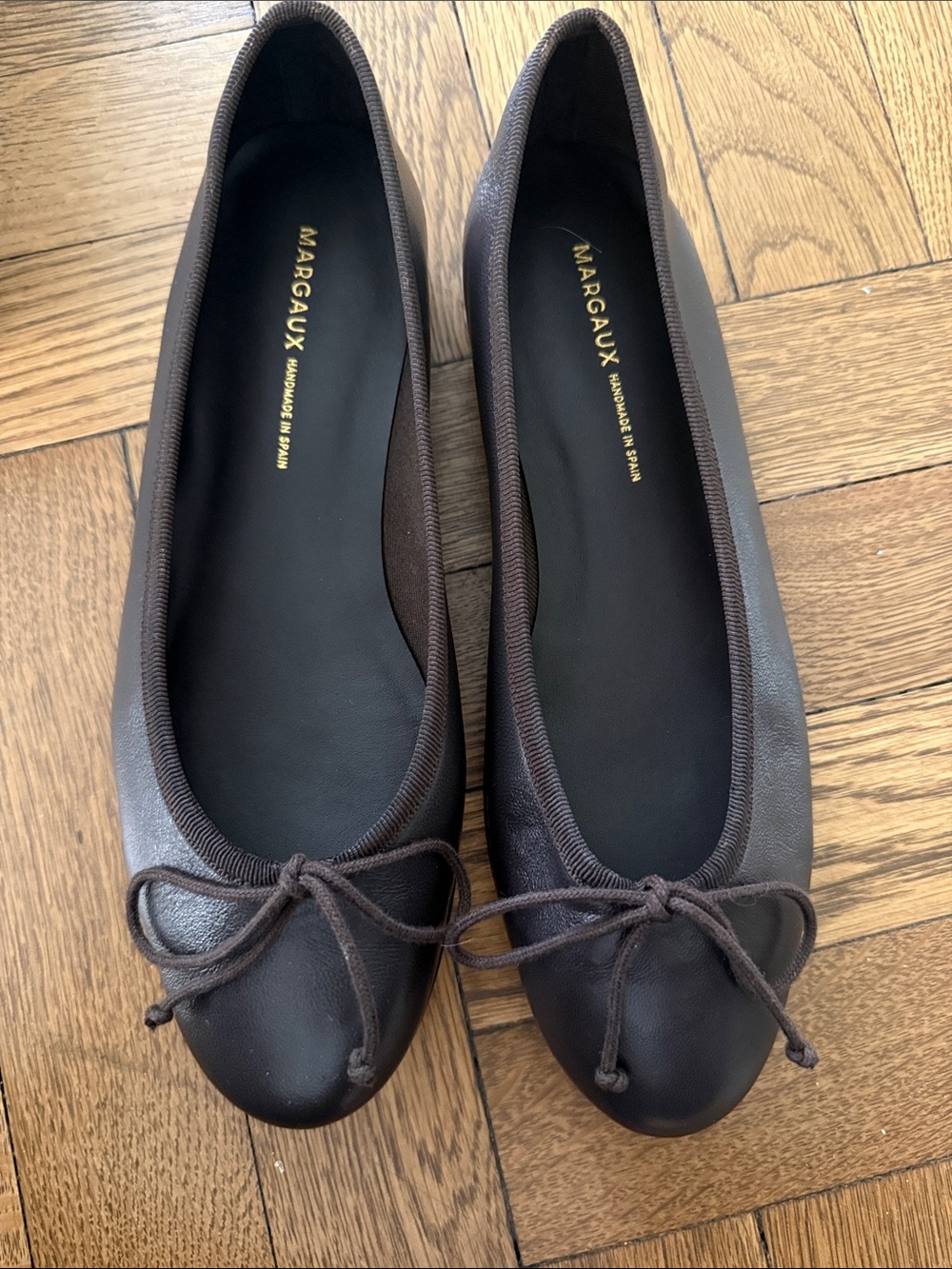 Margaux The Demi Ballet Flats in Espresso, size 37! - Picture 2 of 5